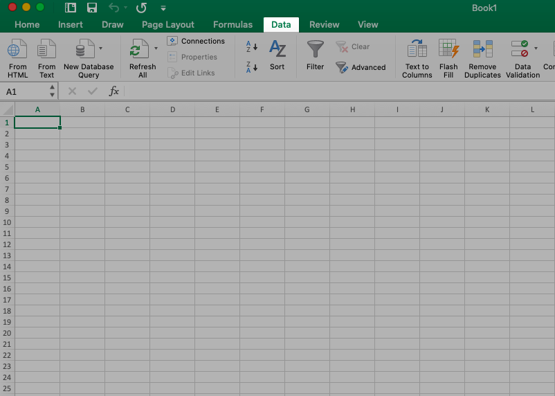 excel for mac import data from web